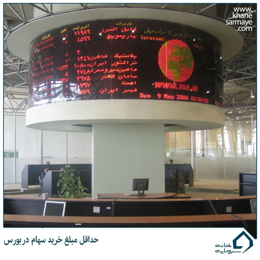 حداقل مبلغ خرید سهام آنلاین در بورس