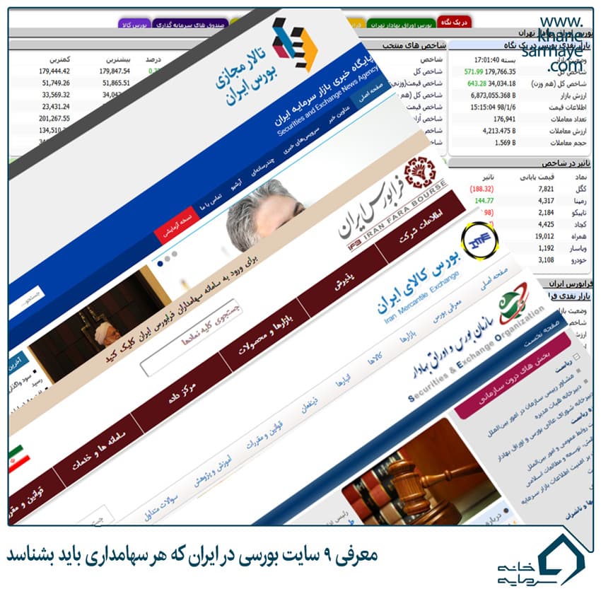 آشنایی با ۹ سایت بورسی + فیلم