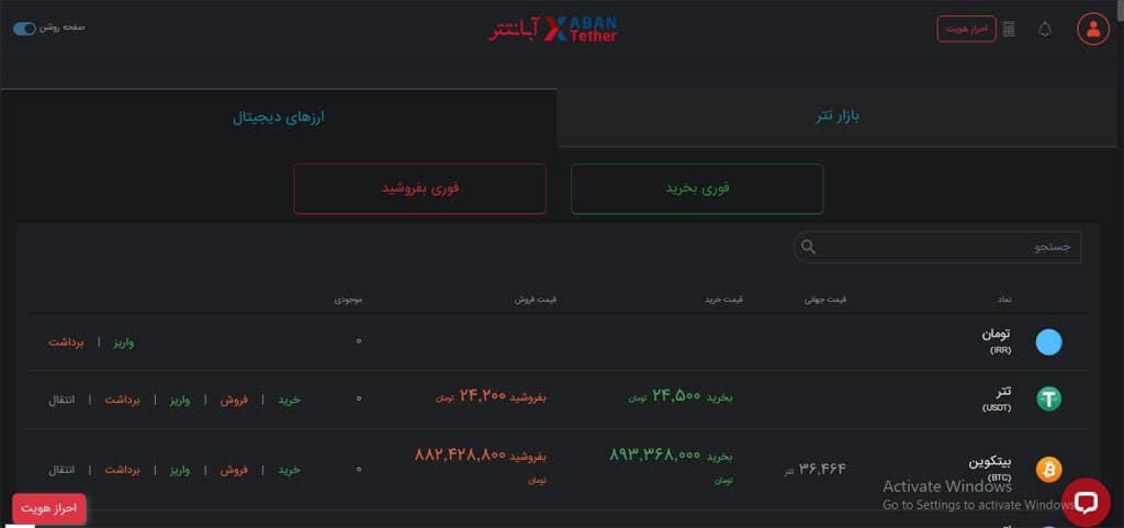 آموزش صرافی آبان تتر