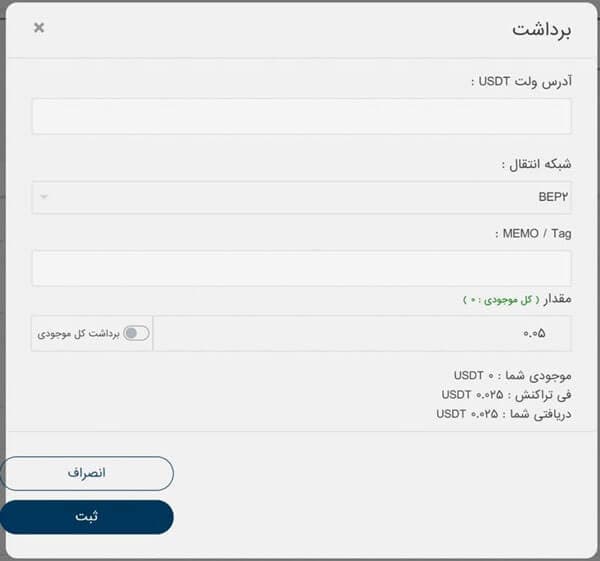 آموزش صرافی آبان تتر