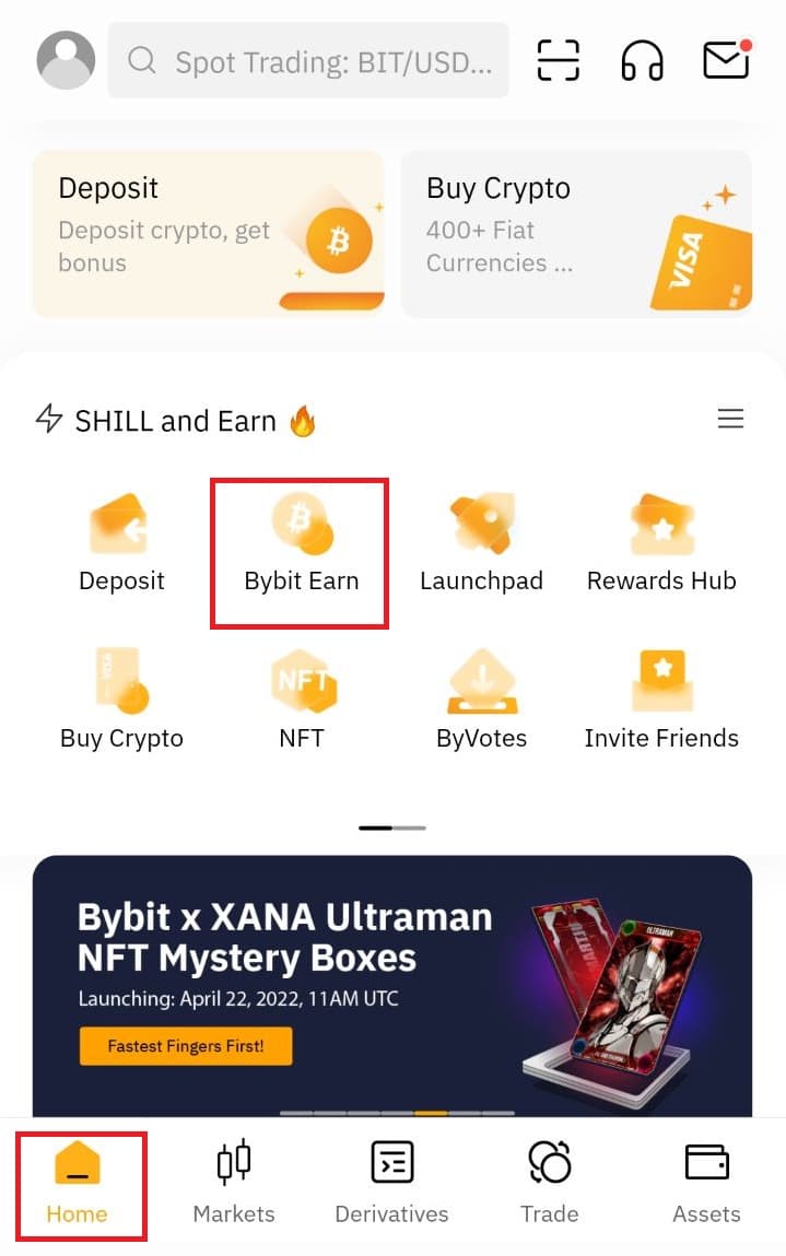 اپلیکیشن صرافی Bybit