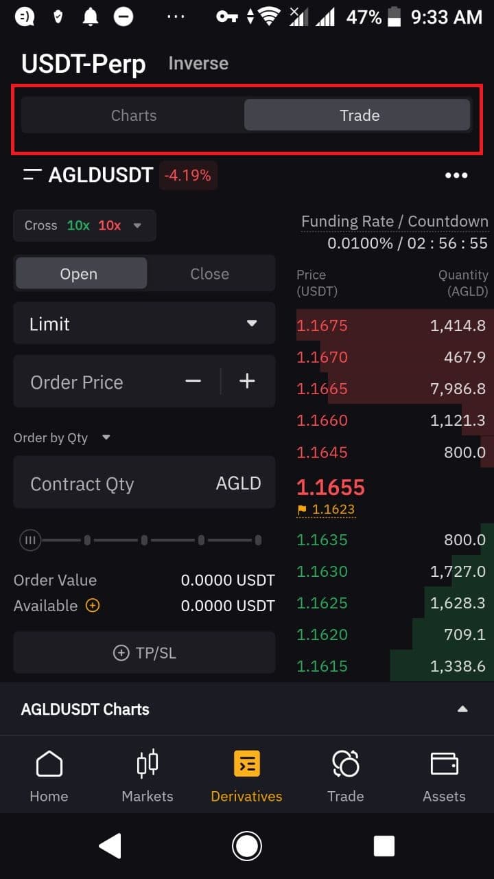 اپلیکیشن صرافی Bybit