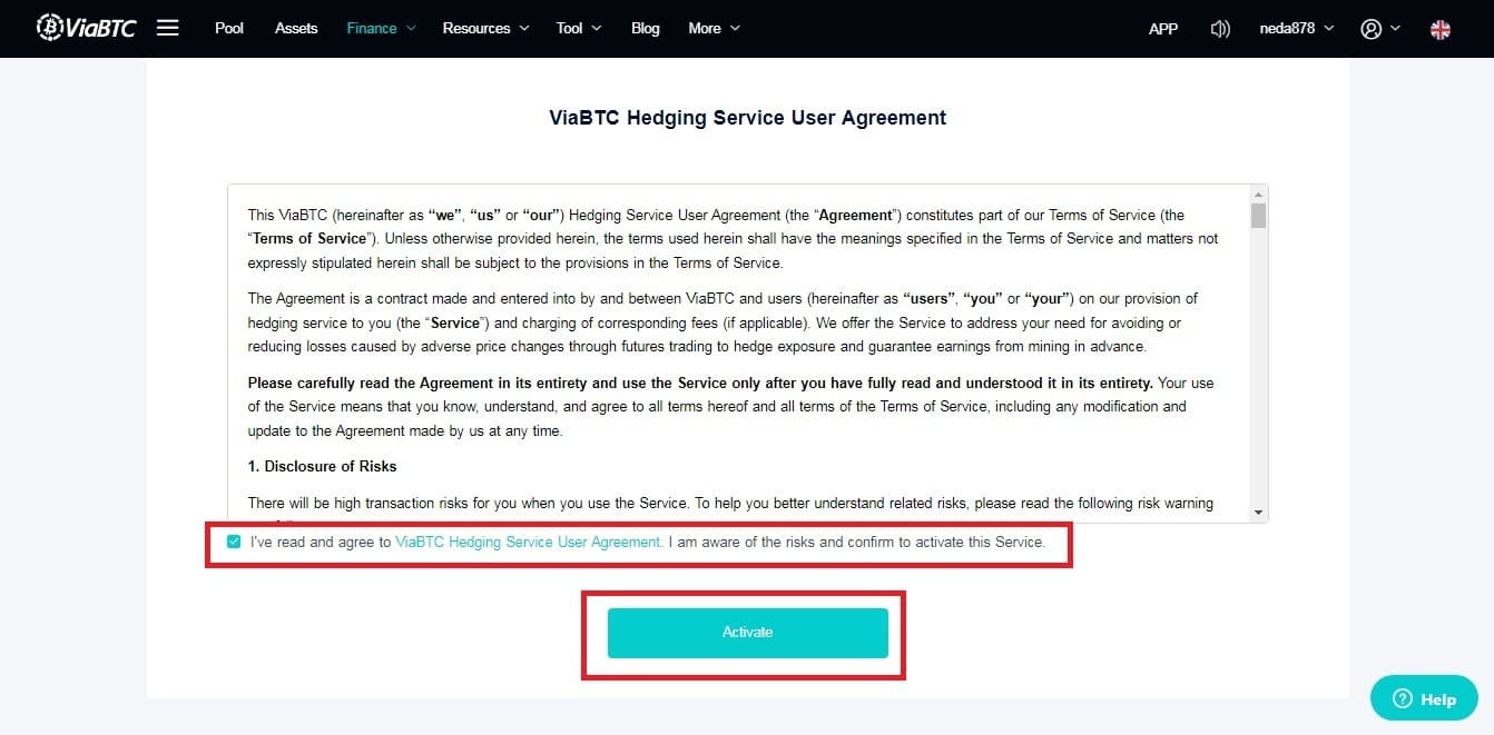 سرویس هدجینگ (Hedging) در استخر ماینینگ Viabtc