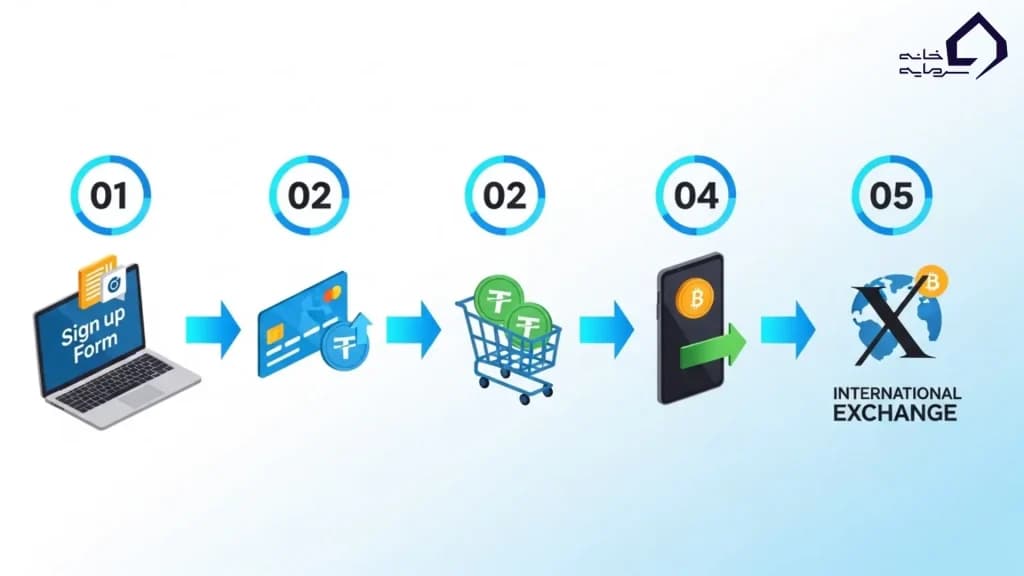 آموزش گام‌به‌گام انتقال تتر
