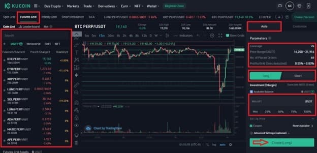 ربات Futures Grid - ربات ترید کوکوین