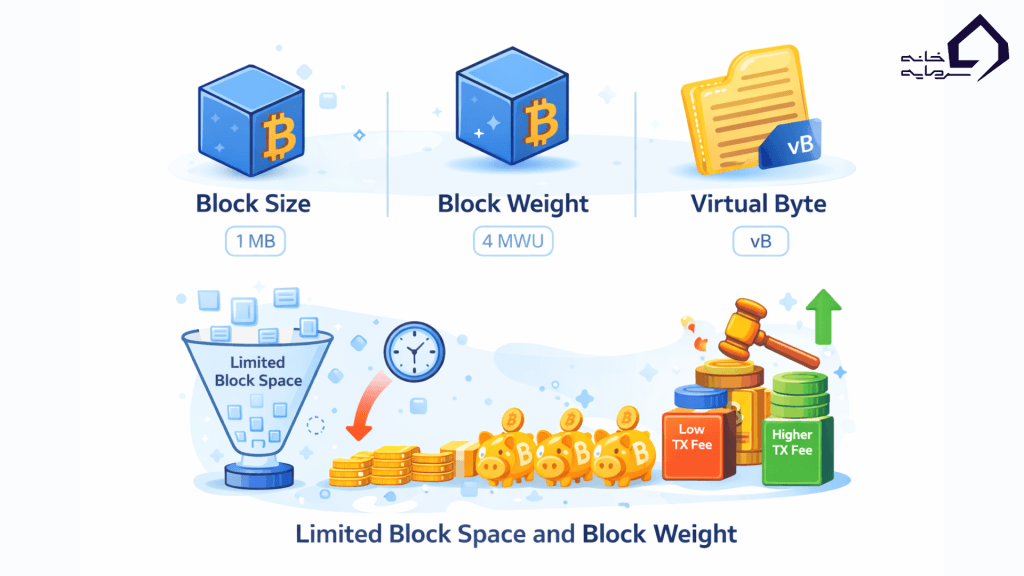 تفاوت Block Size و Block Weight و vBytes چیست