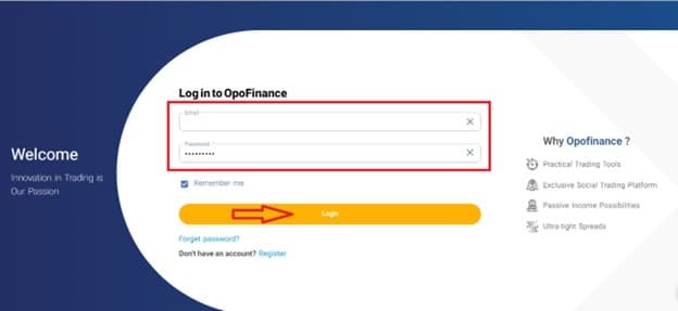 ثبت نام در بروکر Opofinance (اپوفایننس)