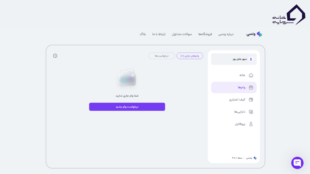 اقدام برای گرفتن وام