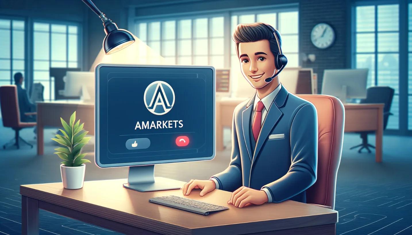 customer support for AMarkets broker