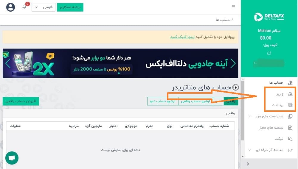 بروکر دلتا اف ایکس