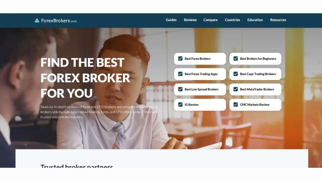 تصویر سایت ForexBrokers