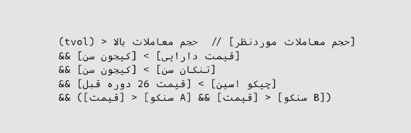 شروط فیلتر طلایی اندیکاتور ایچیموکو