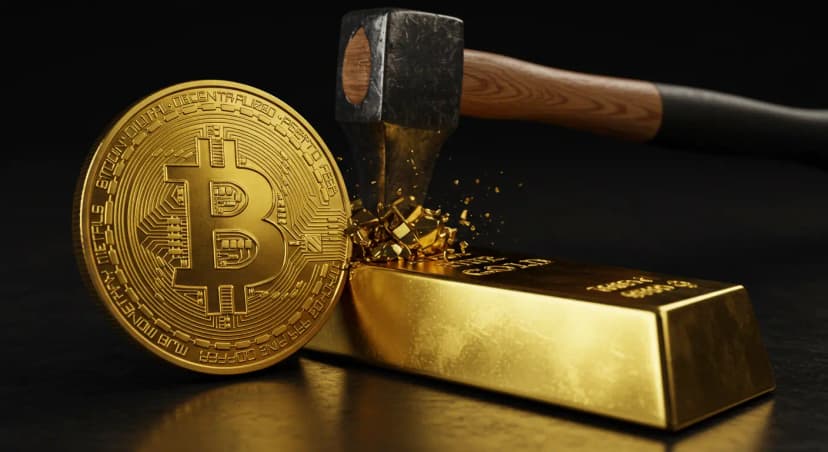 بیت‌کوین در آستانه پیشی گرفتن از طلا: پیش‌بینی تحلیل‌گر InvestAnswers