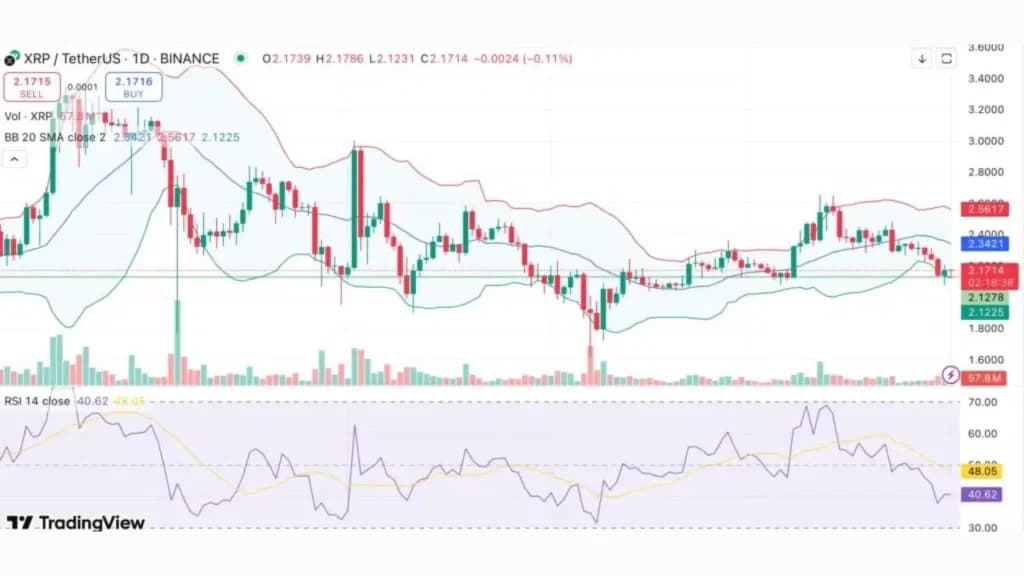 xrp بر روی حمایت کلیدی