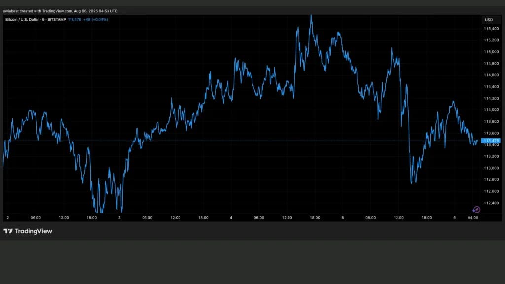 خرس‌های بیت‌کوین برای کاهش قیمت حرکت می‌کنند | منبع: BTCUSD در TradingView.com