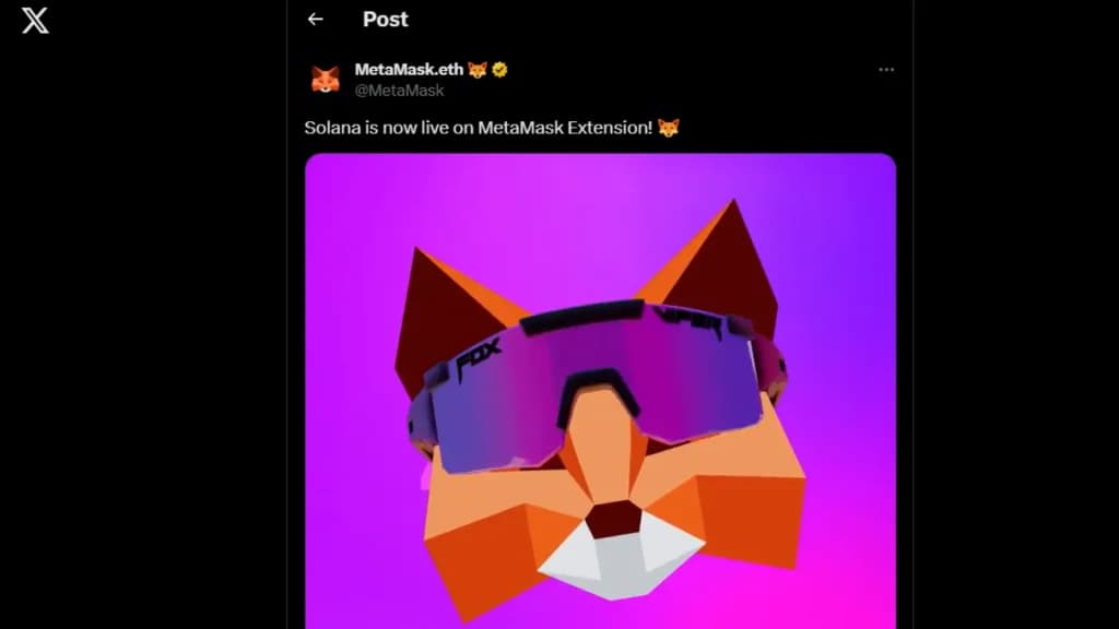 Solana is now live on MetaMask Extension!