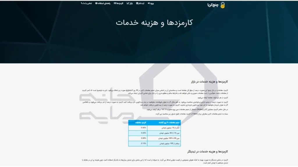 سایت رسمی صرافی چنج کن
