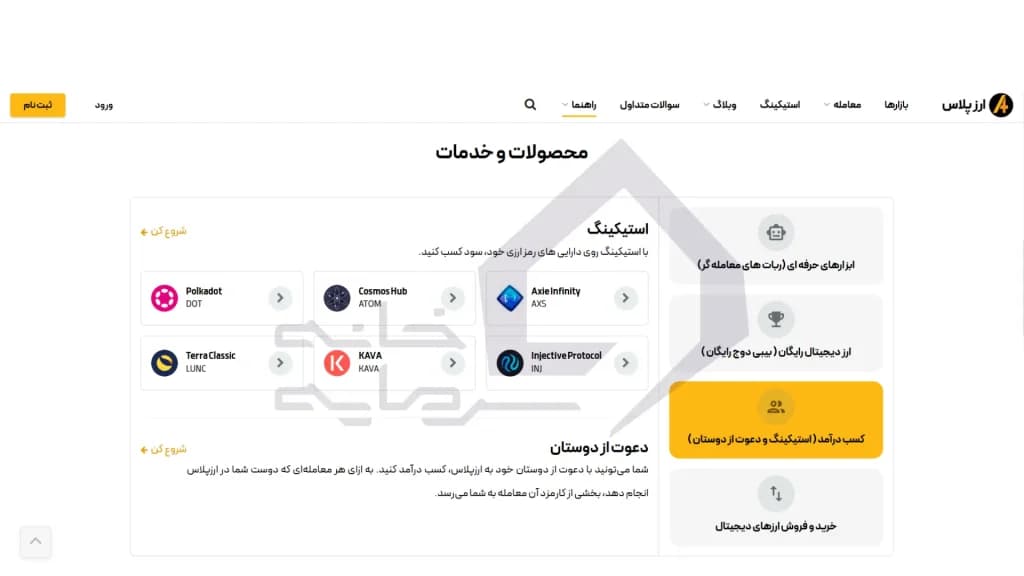امکانات پیشرفته صرافی ارزپلاس