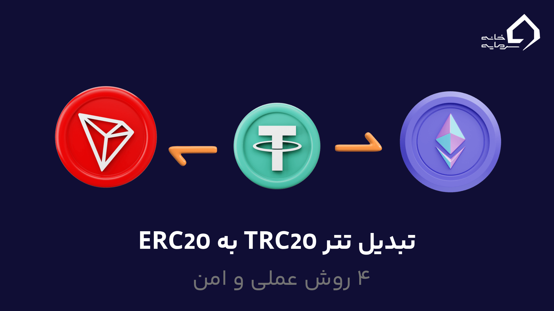 تبدیل تتر TRC20 به ERC20 به ۴ روش عملی و امن