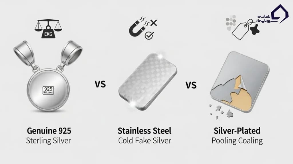 مقایسه استیل اصل و ایتسل و روکش نقره