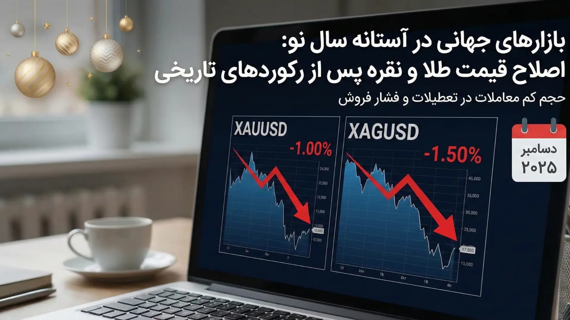 افت قیمت طلا و نقره