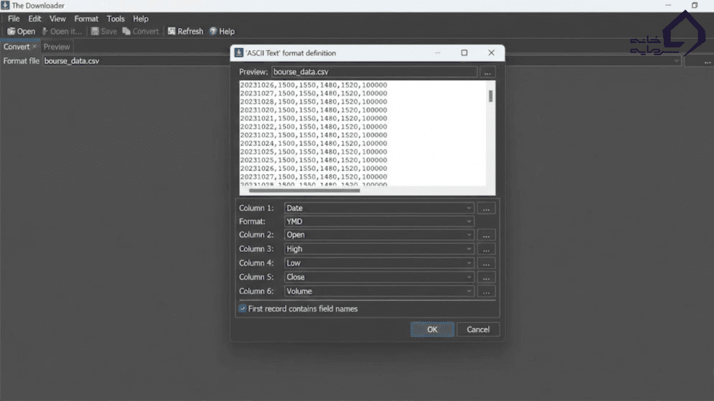 تعریف فرمت فایل متنی