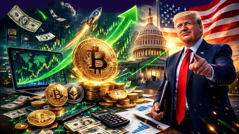 شایعه مالیات صفر ترامپ بازار ارز دیجیتال را سبز کرد | جهش بیت‌کوین تا ۶۶ هزار دلار