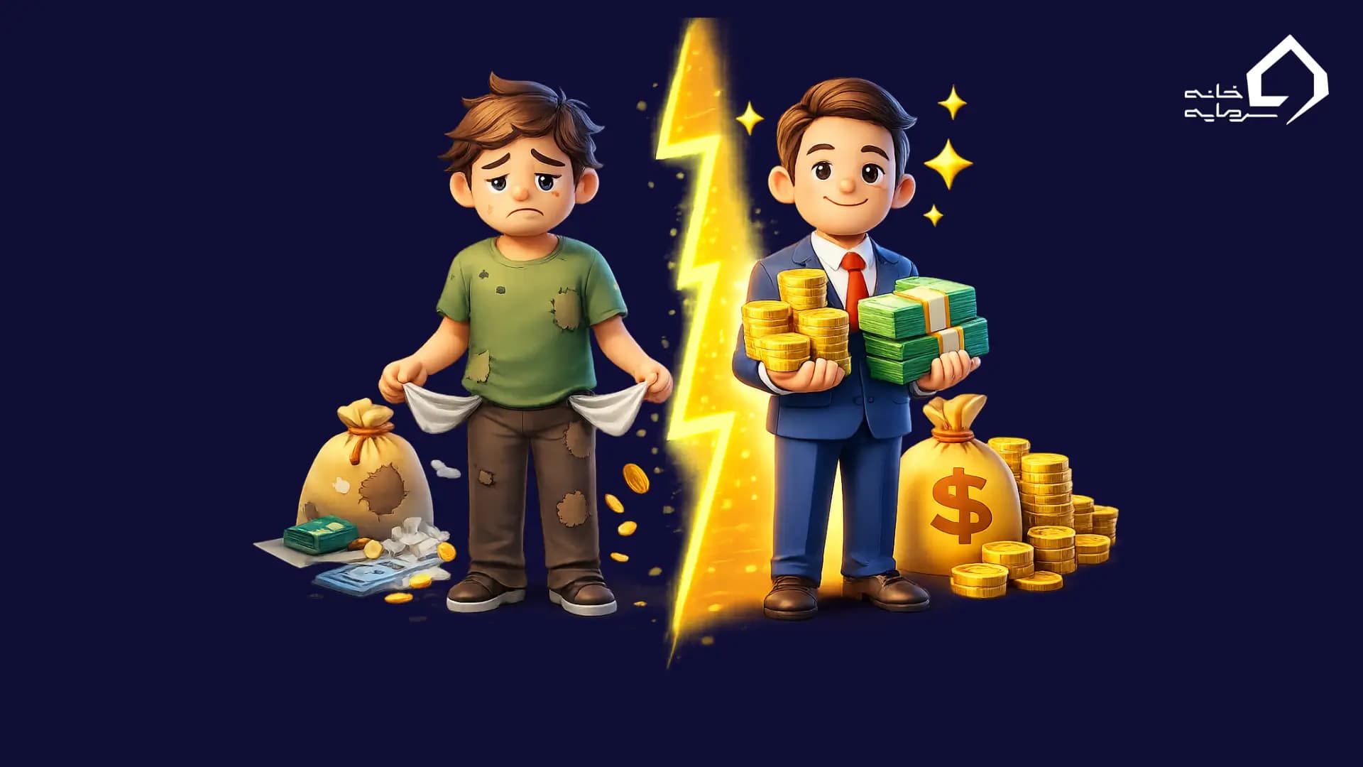 تفاوت افراد فقیر و ثروتمند