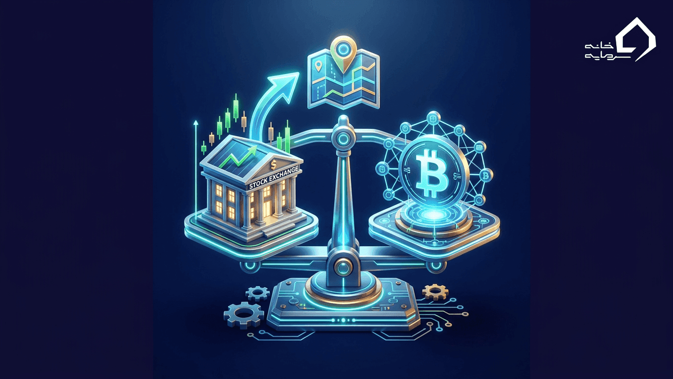 بورس بهتر است یا ارز دیجیتال؟ راهنمای جامع انتخاب بازار در ۱۴۰۵