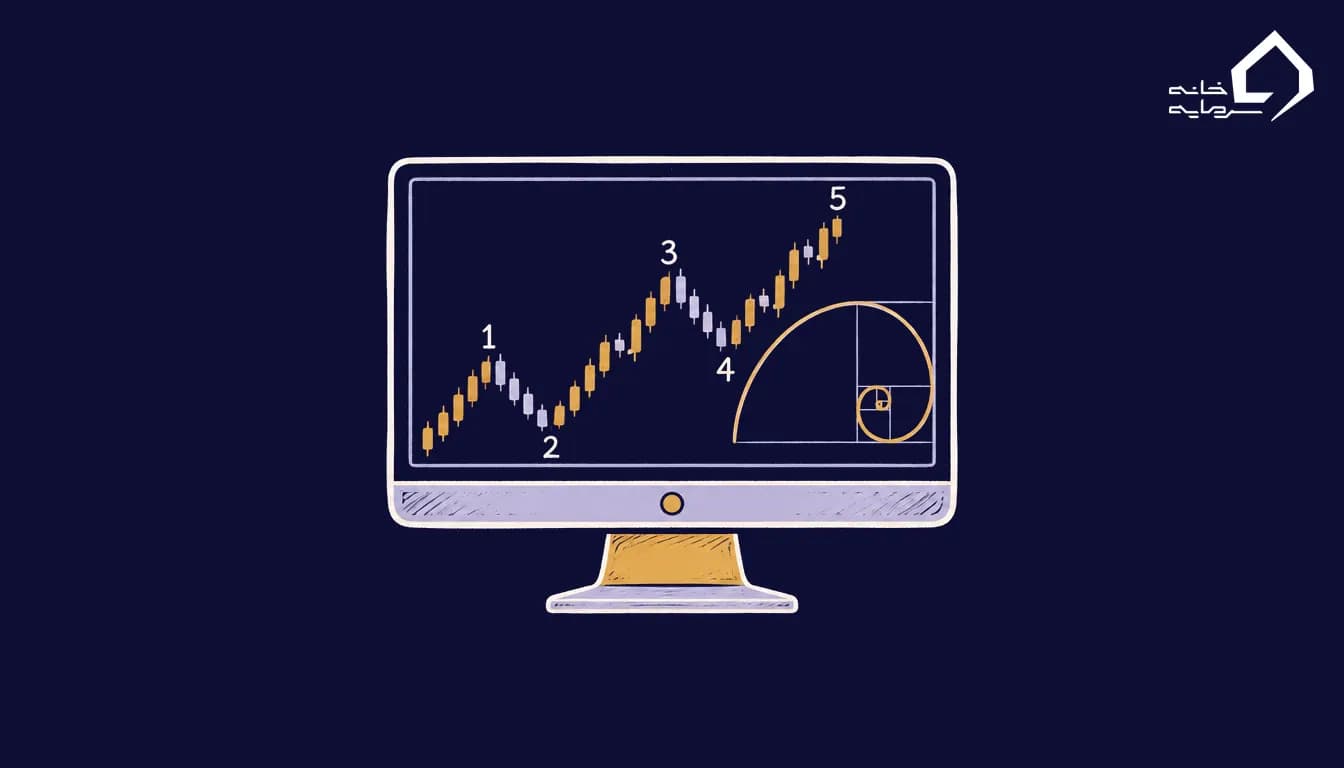 نرم افزار داینامیک تریدر و شمارش امواج الیوت روی مانیتور