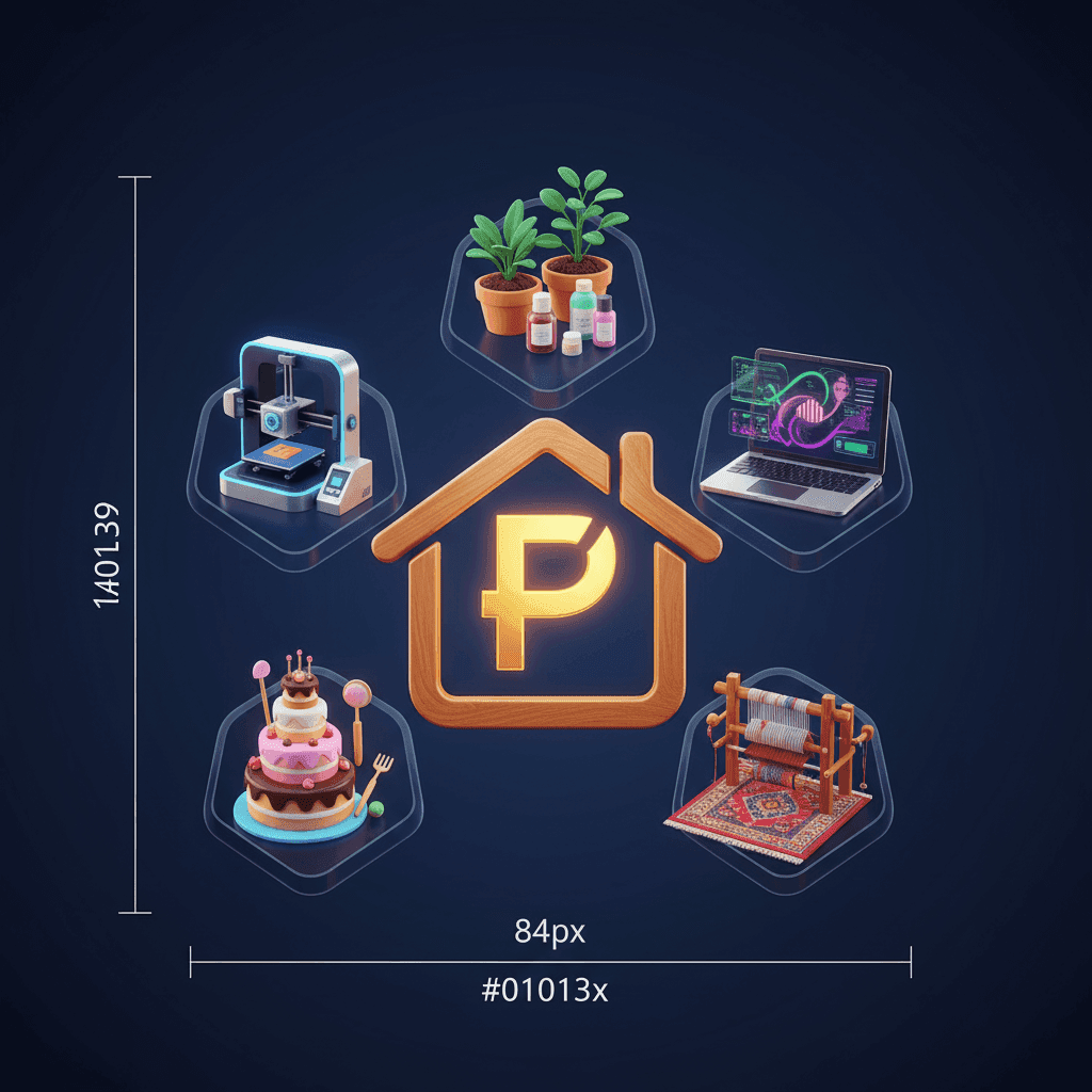 ۶ ایده کسب و کار خانگی با درآمد بالا در ایران (راهنمای عملی ۱۴۰۵)