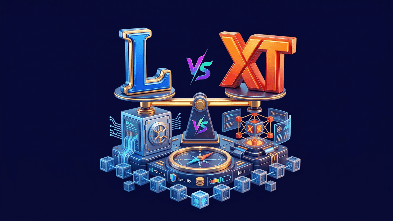 مقایسه صرافی ال بانک و XT در ۱۴۰۵ | ایکس‌تی بهتر است یا LBank؟