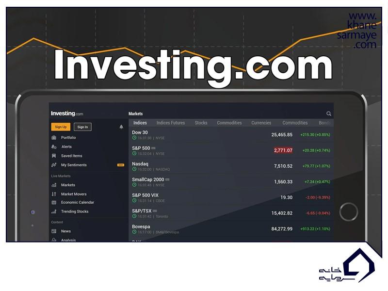 Investing.com؛ بررسی و معرفی ویژگی ها