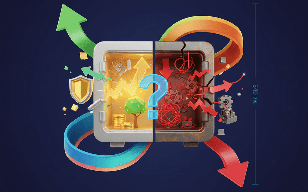 advantages-and-disadvantages-of-mutual-funds.png مزایا و معایب صندوق های سرمایه گذاری چیست؟ (راهنمای جامع ۱۴۰۵)